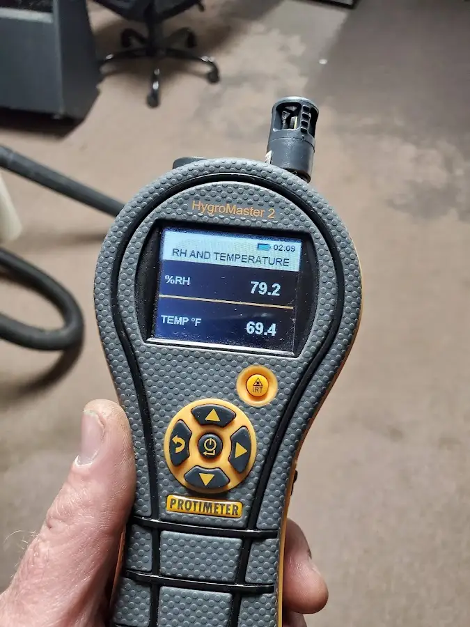 Moisture meter humidity assessment for Mold Remediation & Removal in Blanchard